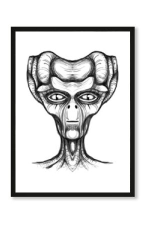 Alien creature, sketch - digital painting 