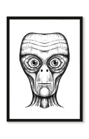 Alien creature, sketch - digital painting 