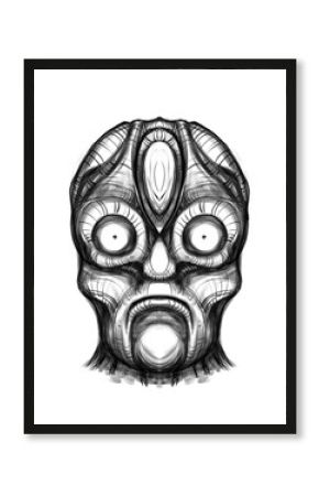 Alien creature, sketch - digital painting 