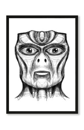 Alien creature, sketch - digital painting 