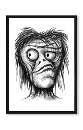 Alien creature, sketch - digital painting 