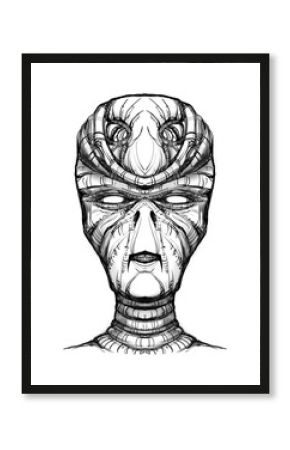 Alien creature, sketch - digital painting 