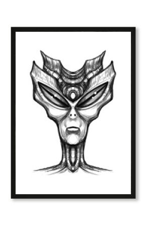 Alien creature, sketch - digital painting