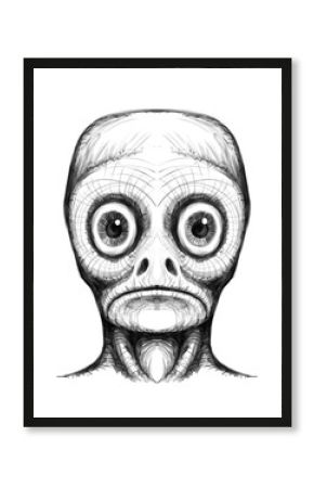 Alien creature, sketch - digital painting