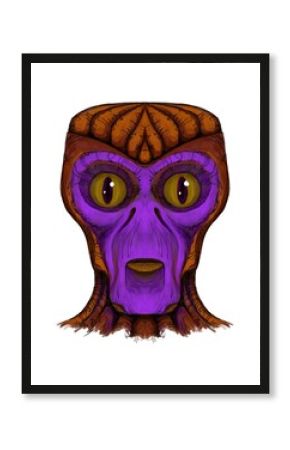 Alien creature, sketch - digital painting