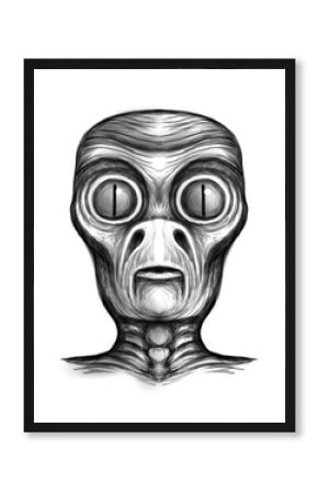 Alien creature, sketch - digital painting