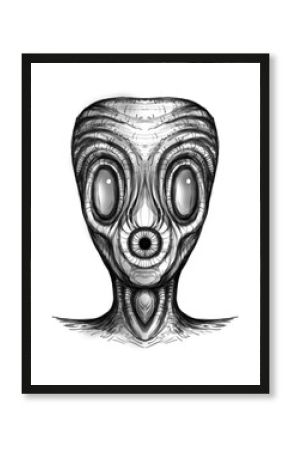 Alien creature, sketch - digital painting