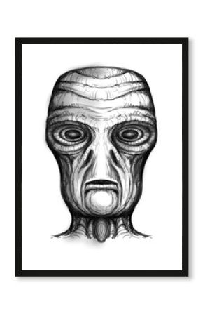 Alien creature, sketch - digital painting