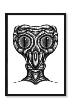 Alien creature, sketch - digital painting