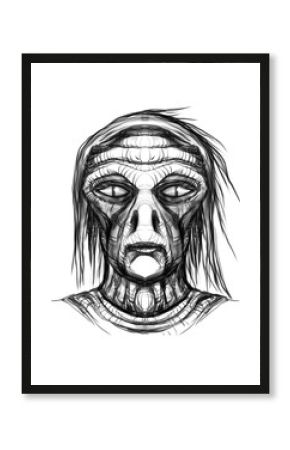 Alien creature, sketch - digital painting