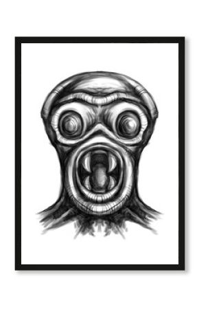 Alien creature, sketch - digital painting