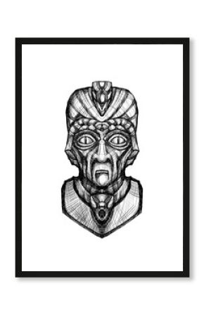 Alien creature, sketch - digital painting