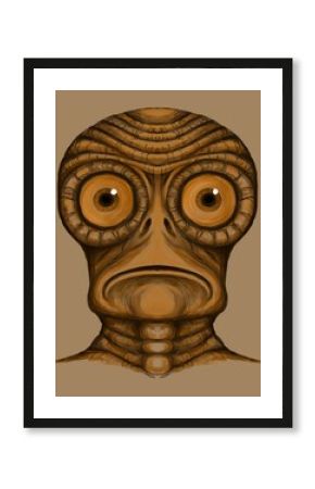 Alien creature, digital painting