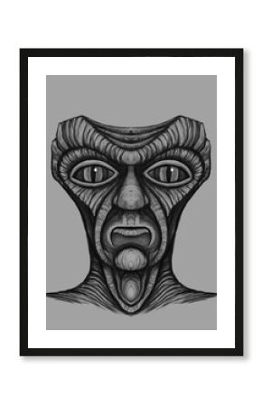 Alien creature, sketch - digital painting