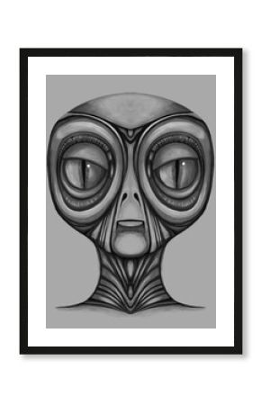 Alien creature, sketch - digital painting