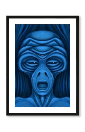 Alien creature, sketch - digital painting