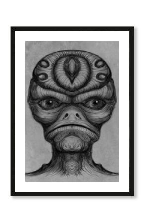 Alien creature, sketch - digital painting 