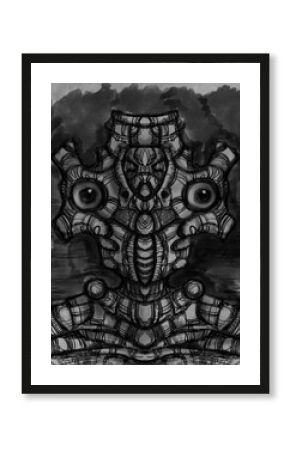 Alien creature, sketch - digital painting 