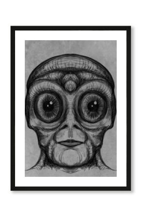 Alien creature, sketch - digital painting