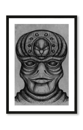 Alien creature, sketch - digital painting