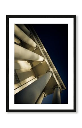 column on sunset