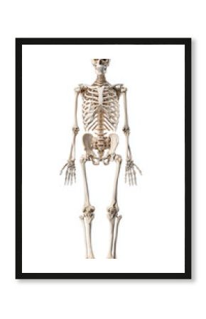 Pełny szkielet człowieka – anatomiczna wizualizacja całej sylwetki