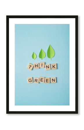 think green. ecology concept