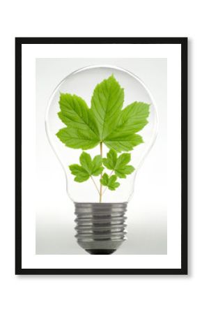 ampoule remplie de feuilles
