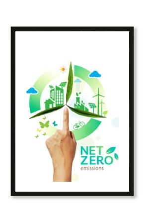 Net zero and carbon neutral concept , Carbon Neutrality