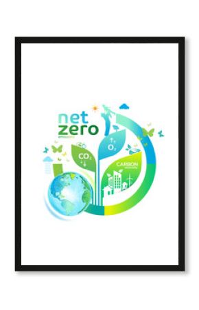 Net zero and carbon neutral concept , Carbon Neutrality
