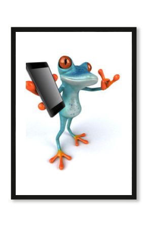 Fun frog - 3D Illustration