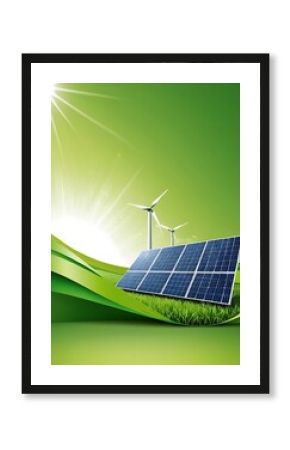 A green energy background