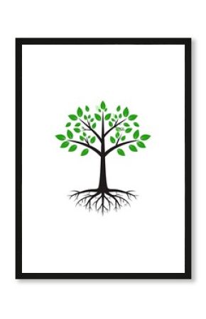 Simple stylized tree graphic