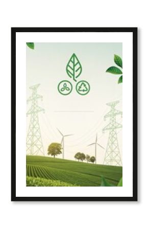 minimalist green energy background