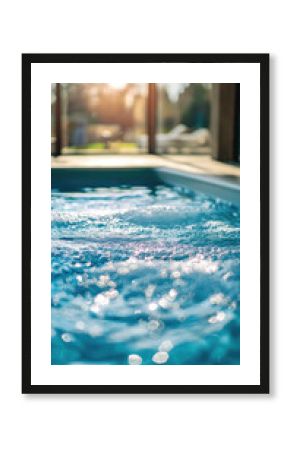 Soothing hydrotherapy pool with underwater jets, perfect for relaxation.