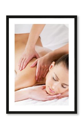Massage on shoulder for woman