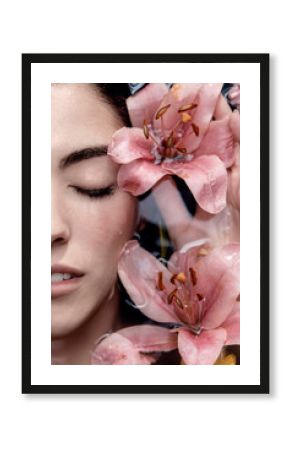 Portrait of young woman enjoying wellness treatment