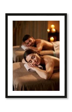 Serene Couple Enjoying Relaxing Spa Massage