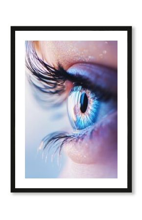 Close-up of blue eye
