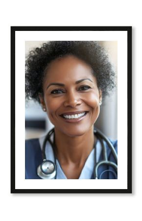 Smiling face, showing mental resilience boosted by personalized healthcare plans that support cardiovascular health improvement. 