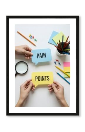 Business pain point and marketing concepts. idea, plan and strategy