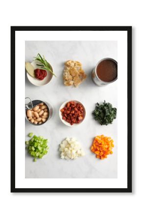 Ingredients for white bean soup