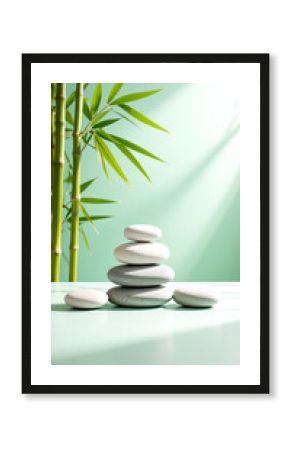 Balance Stones und Bambus, Wellness Spa 