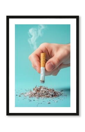 A person holding a cigarette in their hand