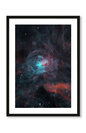 Spiral swirly nebula space background
