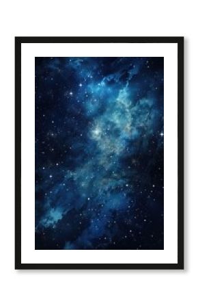 Stars in night sky web banner space background