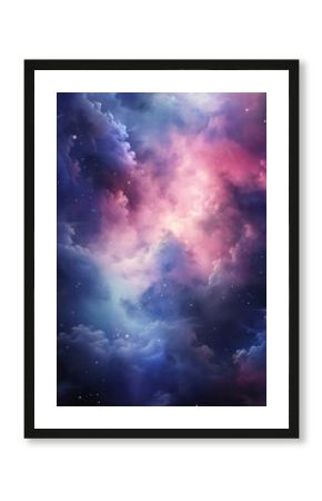 Incredible abstract background of a colorful space galaxy cloud nebula. Starry night cosmos. Universe science astronomy. Supernova wallpaper