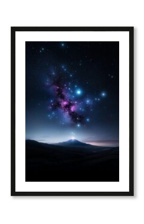 Space nebula and deep space galaxy. Cosmic universe concept. Image for poster, backdrop, abstract wallpaper and banner with copy space.