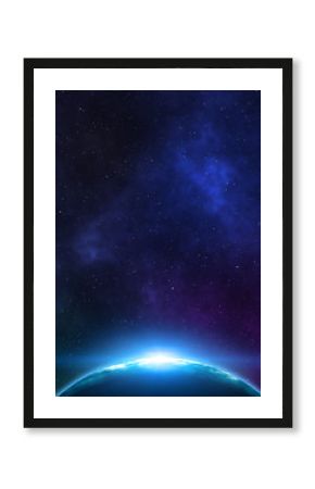 Space background. 3D rendering