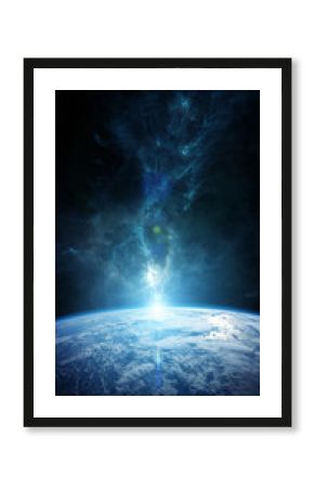 Planet Earth in space 3D rendering elements of this image furnished by NASA